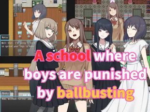A school where boys are punished by ballbusting